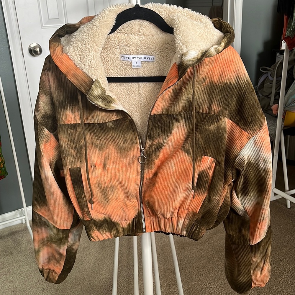 Tie Dye Corduroy Jacket